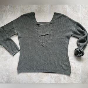 Tilly's Full Tilt Open Back Sweater - Size Medium
